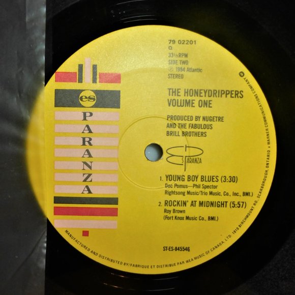 1st Press 1984 HONEY DRIPPERS Vol. 1 Vinyl LP Record Atlantic #7902201 - Picture 3 of 4